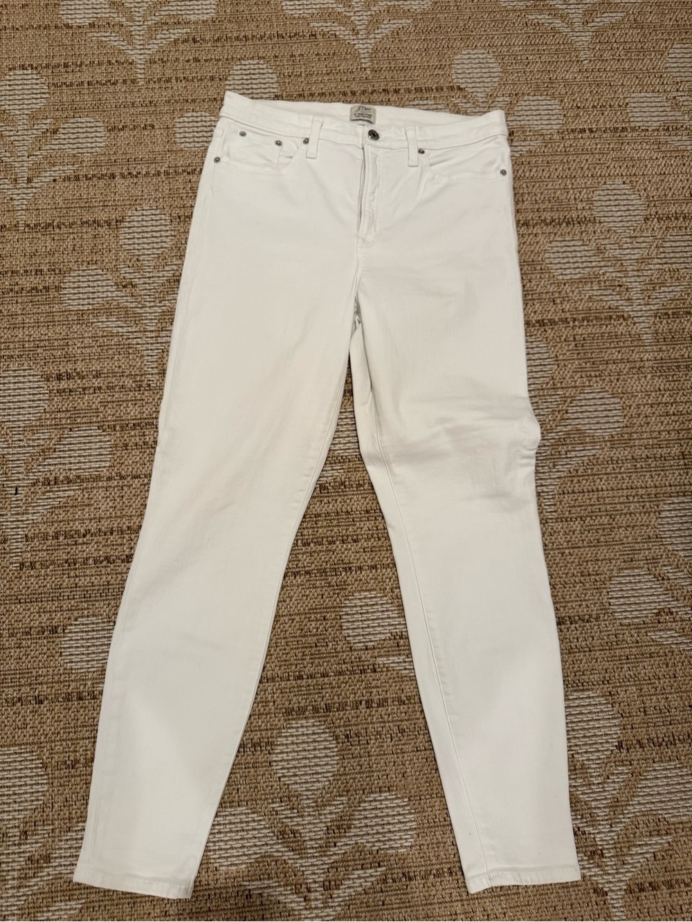 J. Crew White 9 inch high rise toothpick jean, size 31